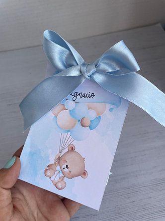 Vela Osito con Cajita Personalizada - Imagen 4