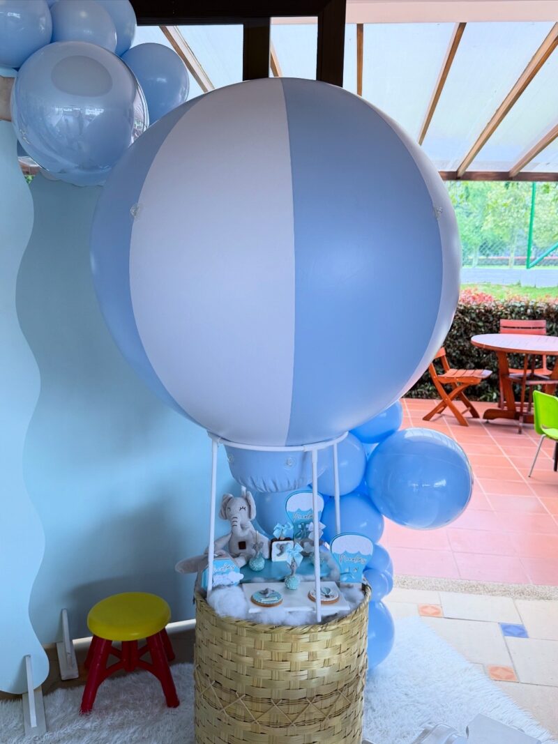 Globo Aerostático 3D Azul 90 cm