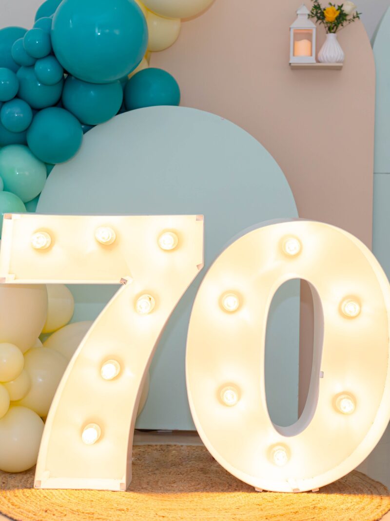 Número Luminoso 80 cm