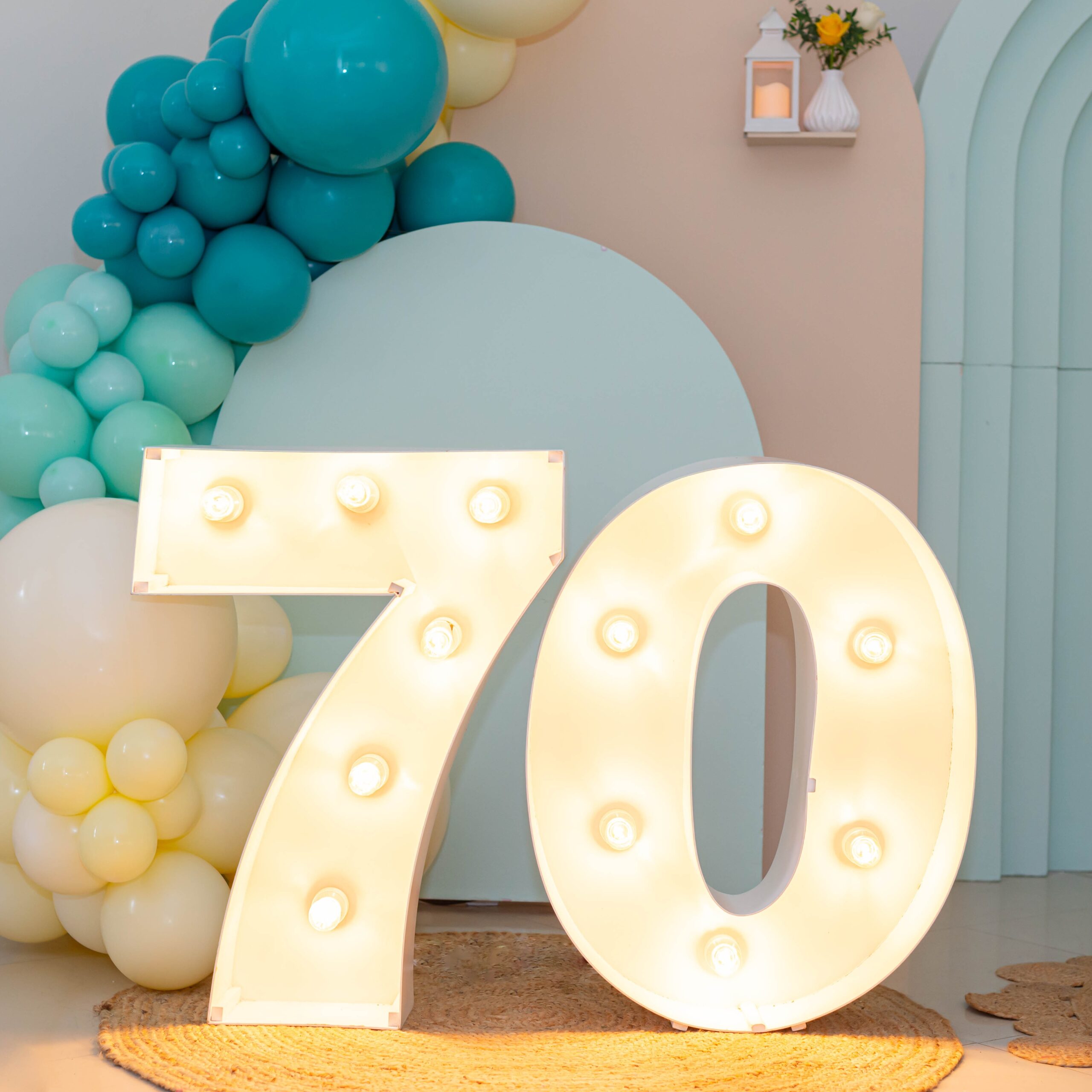 Número Luminoso 80 cm