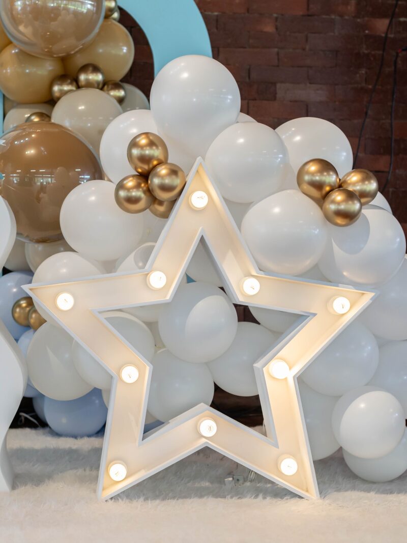 Estrella iluminada 80 cm