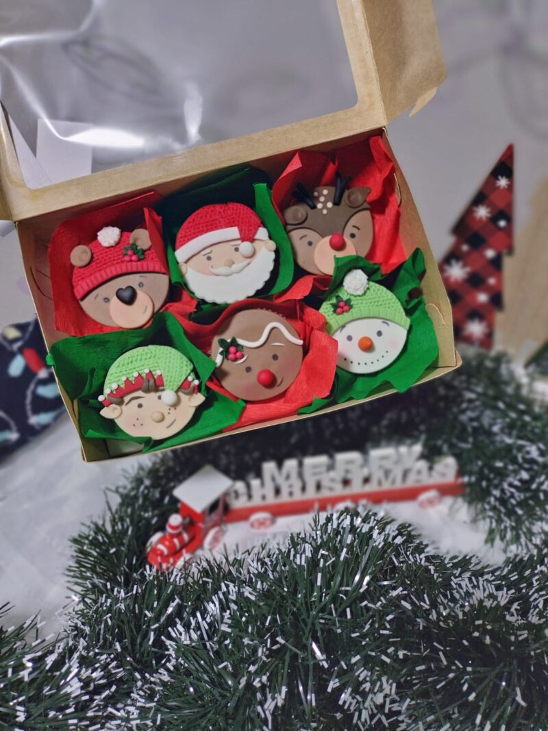 Caja de Cupcakes Navideños