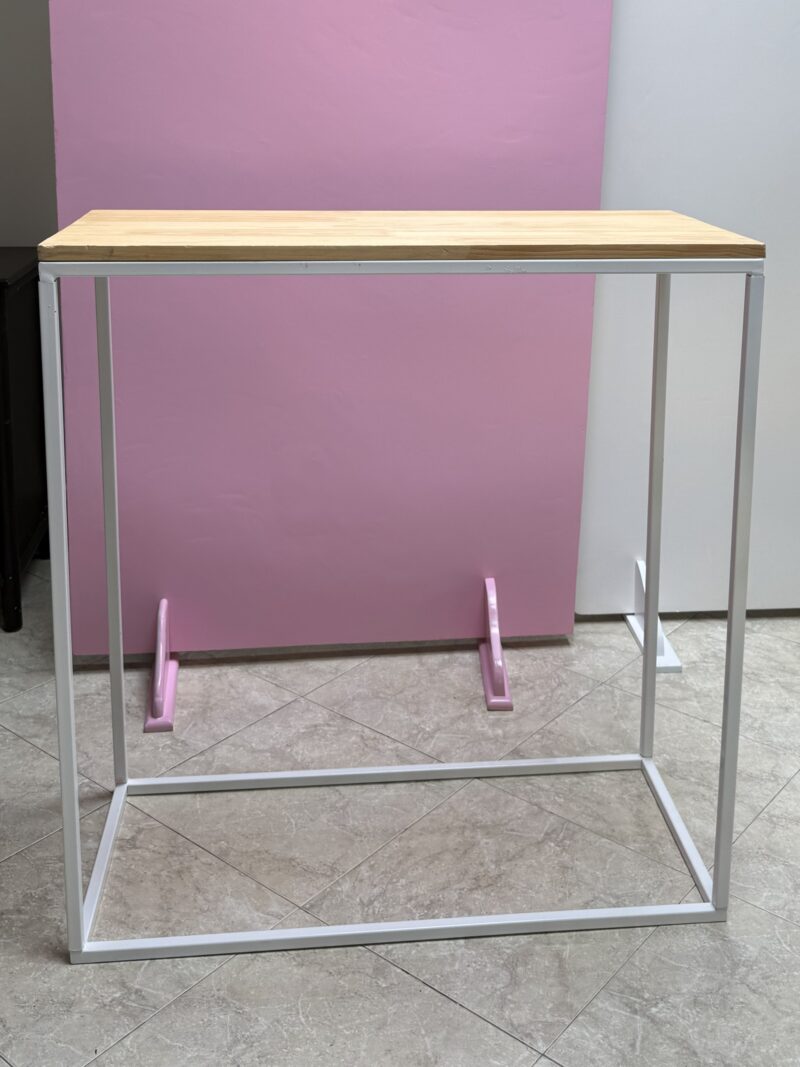 Mesa cuadrada Pino y Metal 90X90 cm