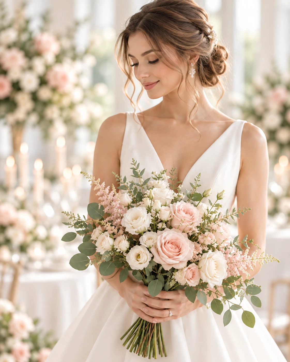 Novia con bouquet floral | La Vittoria Celebraciones