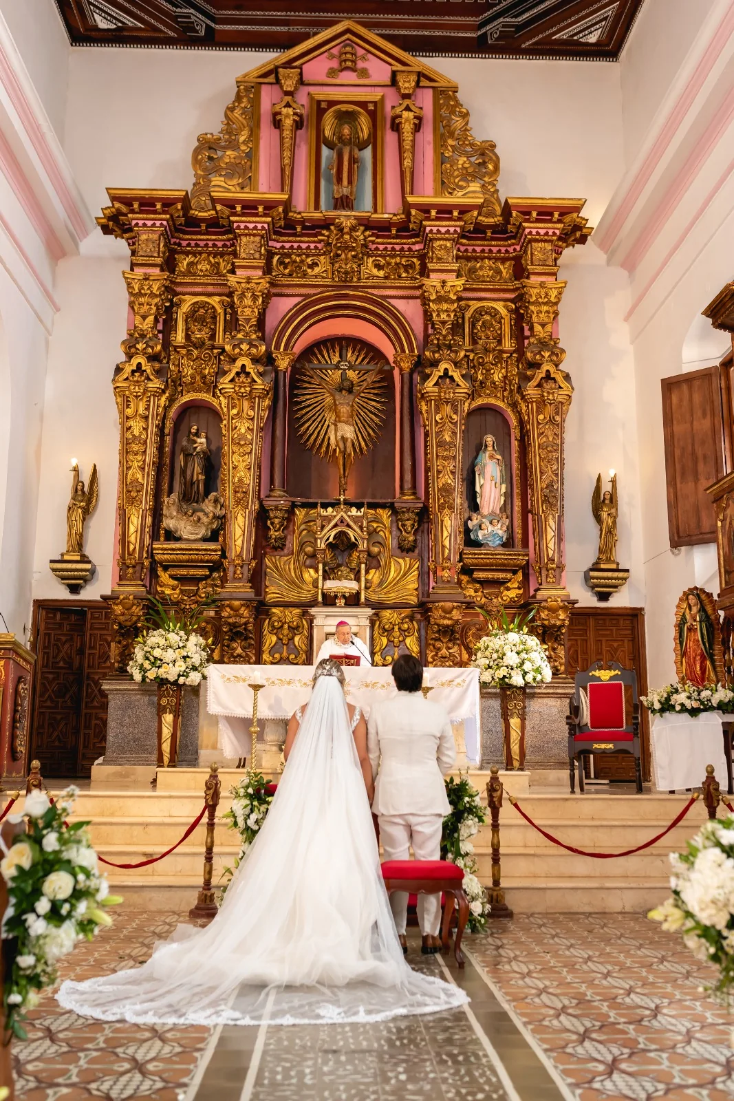Real wedding ceremony in Colombia organized by La Vittoria