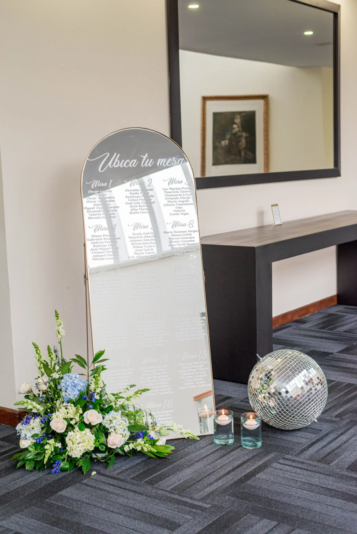 Espejo Isabella 170 X 65 cm - detalle 3 - La Vittoria Celebraciones
