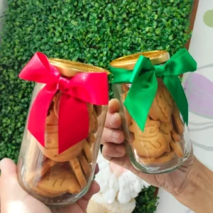 Frasco de Galletas Navideñas - La Vittoria Celebraciones