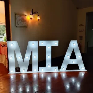 Letras Iluminadas 100 cm - La Vittoria Celebraciones