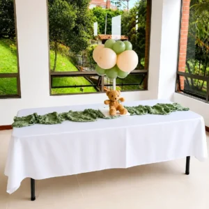 Mantel rectangular blanco 300x150 cm - La Vittoria Celebraciones