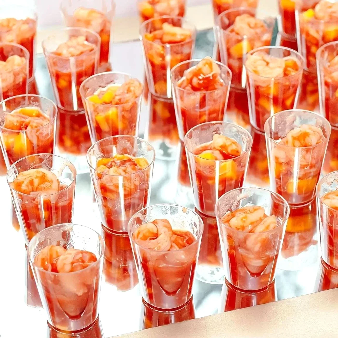 Shot de Ceviche de Camarón - La Vittoria Celebraciones